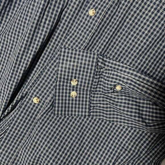 Ariat Shirt Mens Size M Pro Series Long Sleeve Button Down Blue Plaid Western - Picture 2 of 5